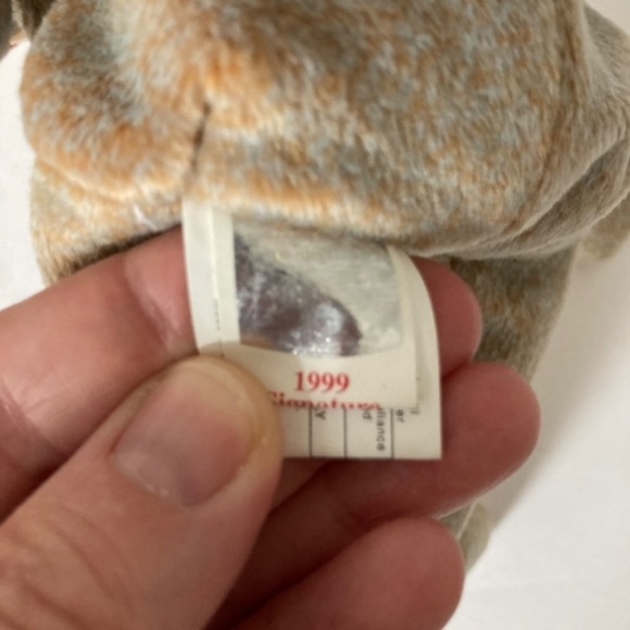 TY Beanie Baby 1999 BEAR Signature Retired Stuffed Animal Toy Plush Rare - Picture 6 of 7